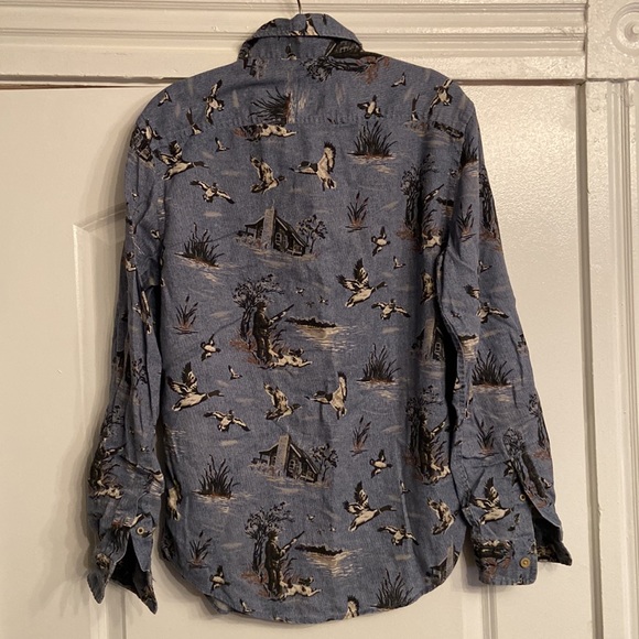 American Eagle Long Sleeve Print Button Down - Picture 2 of 3